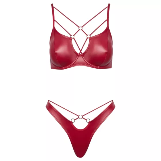 Cottelli Party - Shiny Red Bra Set - 85B/L