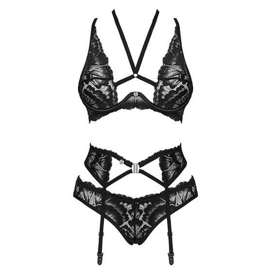 / Obsessive Alessya - Lace Lingerie Set (black)