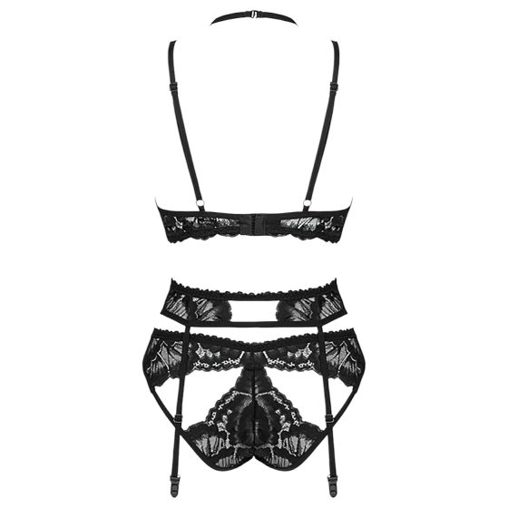 Obsessive Alessya - Black Lace Lingerie Set