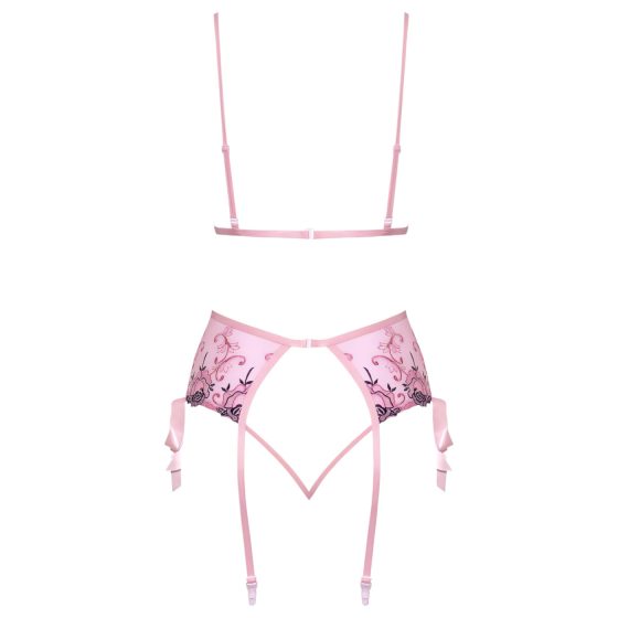 Kissable - Rose Embroidered Lingerie Set (Pink)
