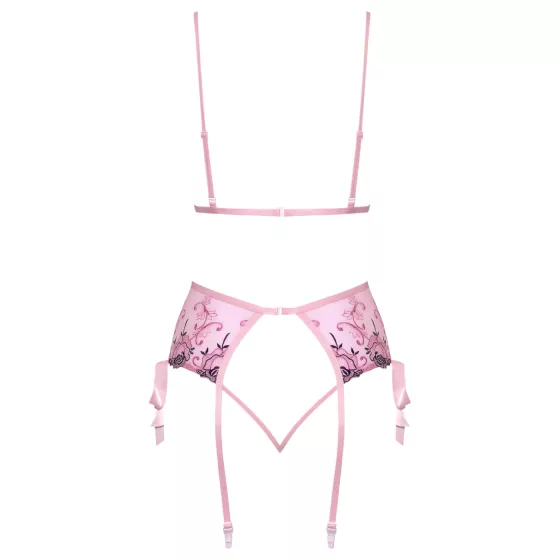 Kissable - Rose Embroidered Lingerie Set (Pink) 