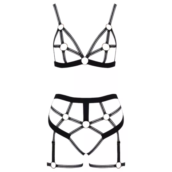 Cottelli - Two-Piece Body Harness Set (Black) - M
