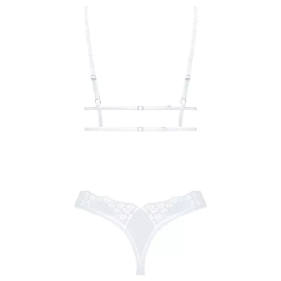 Obsessive Set Heavenly - Lacy Bra Set (White) - M/L