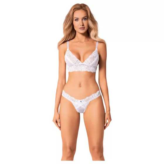 Obsessive Set Heavenly - Lacy Bra Set (White)