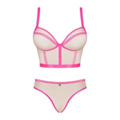 Obsessive Nudelia - Bra Set (Natural Pink) - S/M