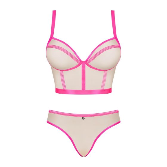 Obsessive Nudelia - Bra Set (Natural Pink) - S/M