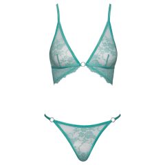 Cottelli - Lace Lingerie Set (Green)