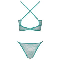 Cottelli - Lace Lingerie Set (Green)