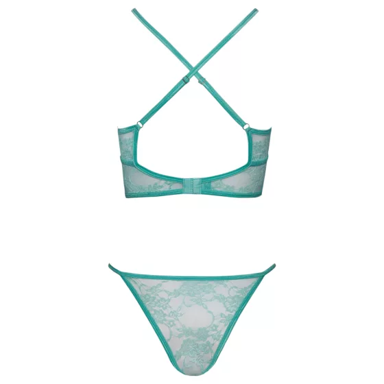 Cottelli - Lace Lingerie Set (Green)