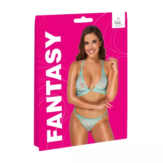 Cottelli - Lace Lingerie Set (Green) - L/XL