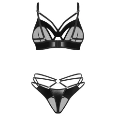 Obsessive Dominna - Strappy Bra Set (Black)