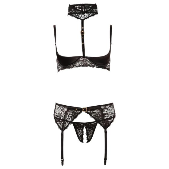 Abierta Fina - Sizzling Lace Lingerie Trio