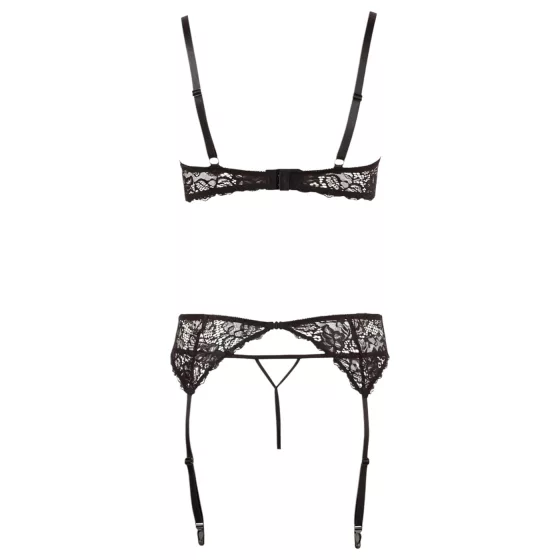 Abierta Fina - Sizzling Lace Lingerie Trio - 85B/L