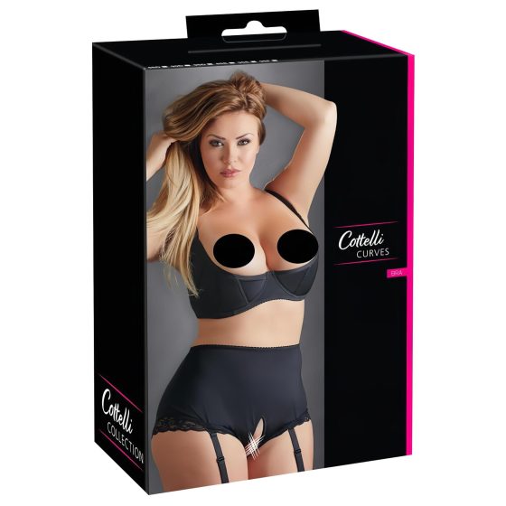 Cottelli Plus Size - Black Underwire Bust Lifter