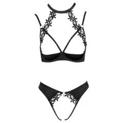 Cottelli - Lace Halter Bra Set (Black)