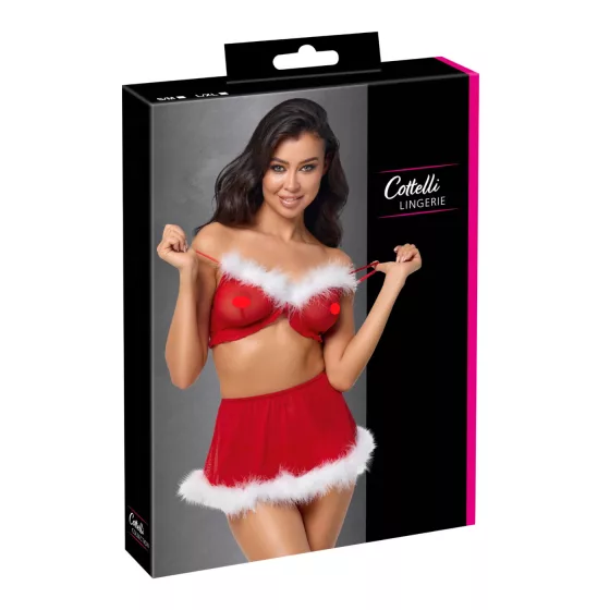 Cottelli - Christmas Lingerie Set (Red)