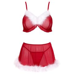 Cottelli - Sheer Santa Set (Red)