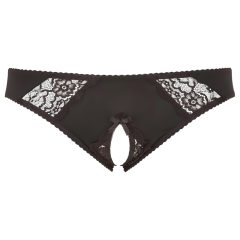 Cottelli Plus Size - Lace Open-Back Panties (Black)