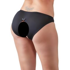 Cottelli Plus Size - Lace Open-Back Panties (Black)