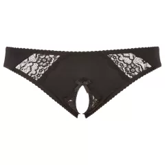 Cottelli Plus Size - Lace Open-Back Panties (Black) - XL