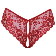Cottelli - Open Lace Panty (Red)