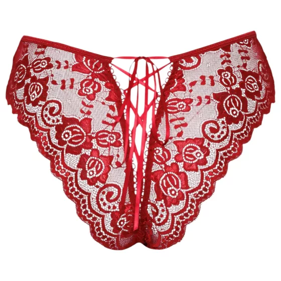 Cottelli - Open Lace Panty (Red) - M