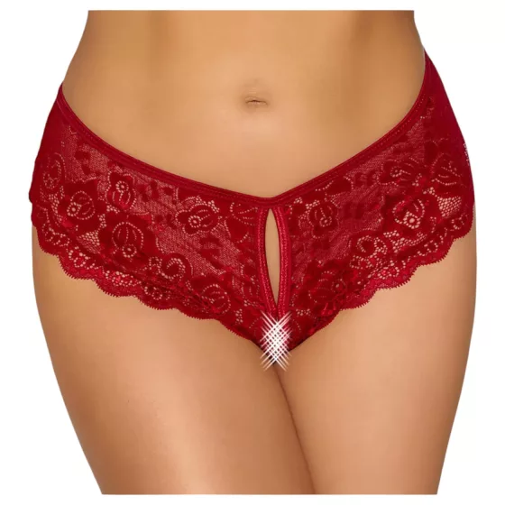Cottelli - Open Lace Panty (Red) - L