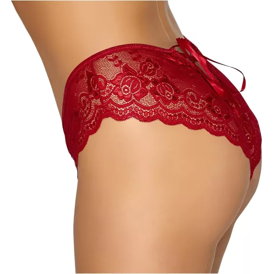 Cottelli - Open Lace Panty (Red) - L