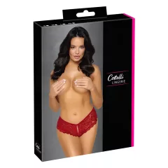 Cottelli - Open Lace Panty (Red) - XL