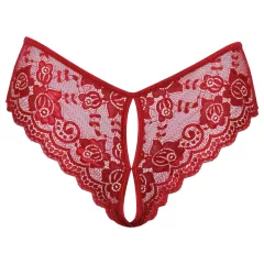 Cottelli - Open Lace Panty (Red) - XL