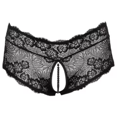 Cottelli Curves - Open Lace Panty (Black)