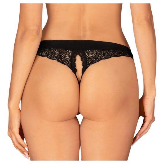 Obsessive Chemeris - Open Thong (Black)