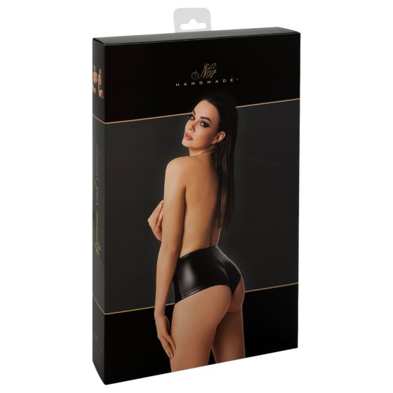 Noir - Shiny Black Shorts - L