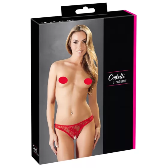 Cottelli - Red Lace Sexy Thong - XL