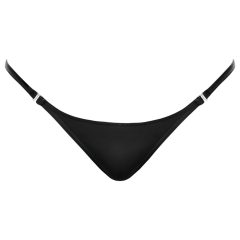 Noir - Glossy Effect Thong (Black)