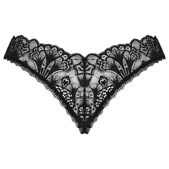 Obsessive Donna Dream - lace open thong (black)