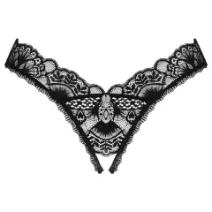 Obsessive Donna Dream - lace open thong (black) - XL/XXL