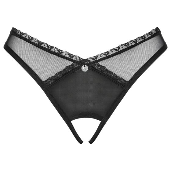 Obsessive Latinesa - Open Thong (Black) - M/L
