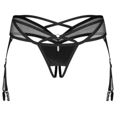 Obsessive Dominna - Strappy Garter Belt (Black)