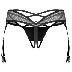 Obsessive Dominna - Strappy Garter Belt (Black)
