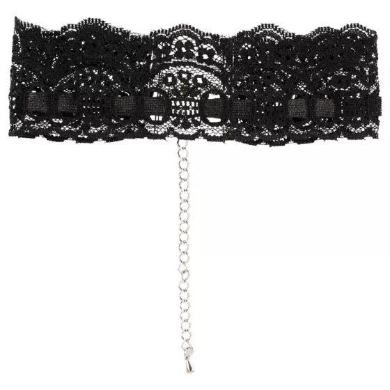 Cottelli - faux leather lace collar, BDSM costume accessory