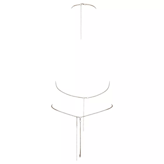 Cottelli - Rhinestone Chain Bikini (Silver)