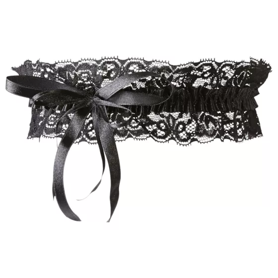 Cottelli - black lace suspender belt (S-L)
