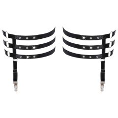 Cottelli - Leather-Look Thigh Garter (Black)