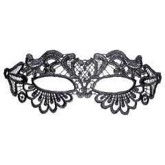 Cottelli - decorative embroidered lace mask (black)