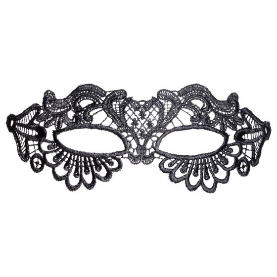 Cottelli - decorative embroidered lace mask (black)