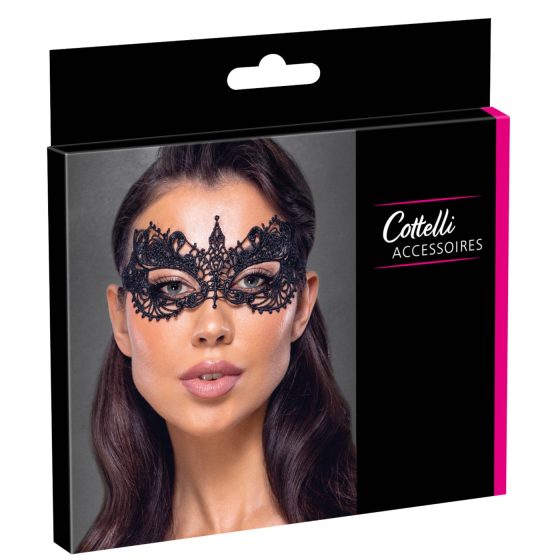 Cottelli - lace mask (black)