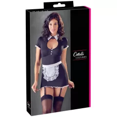 Cottelli - Garter Belt Maid Outfit (Black and White)