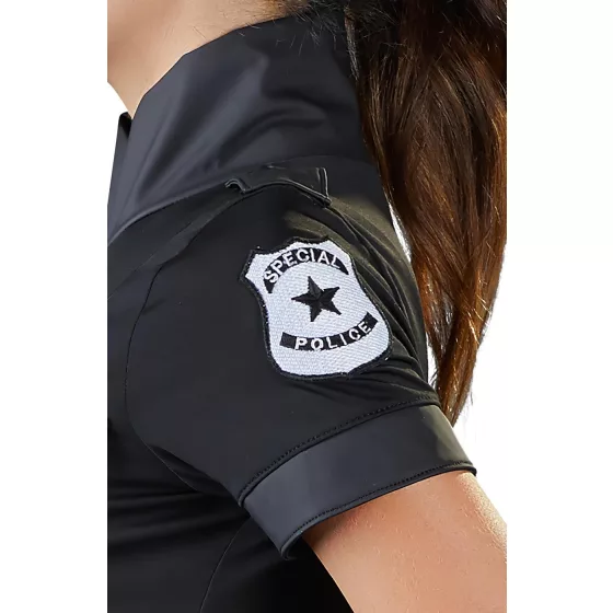Cottelli Police - Women's Officer Costume Dress (Black) - L