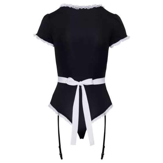 Cottelli - waitress bodysuit with apron (black) - M